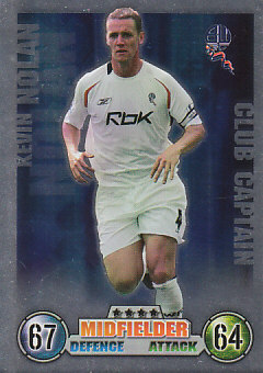 Kevin Nolan Bolton Wanderers 2007/08 Topps Match Attax Update Club Captain #C05